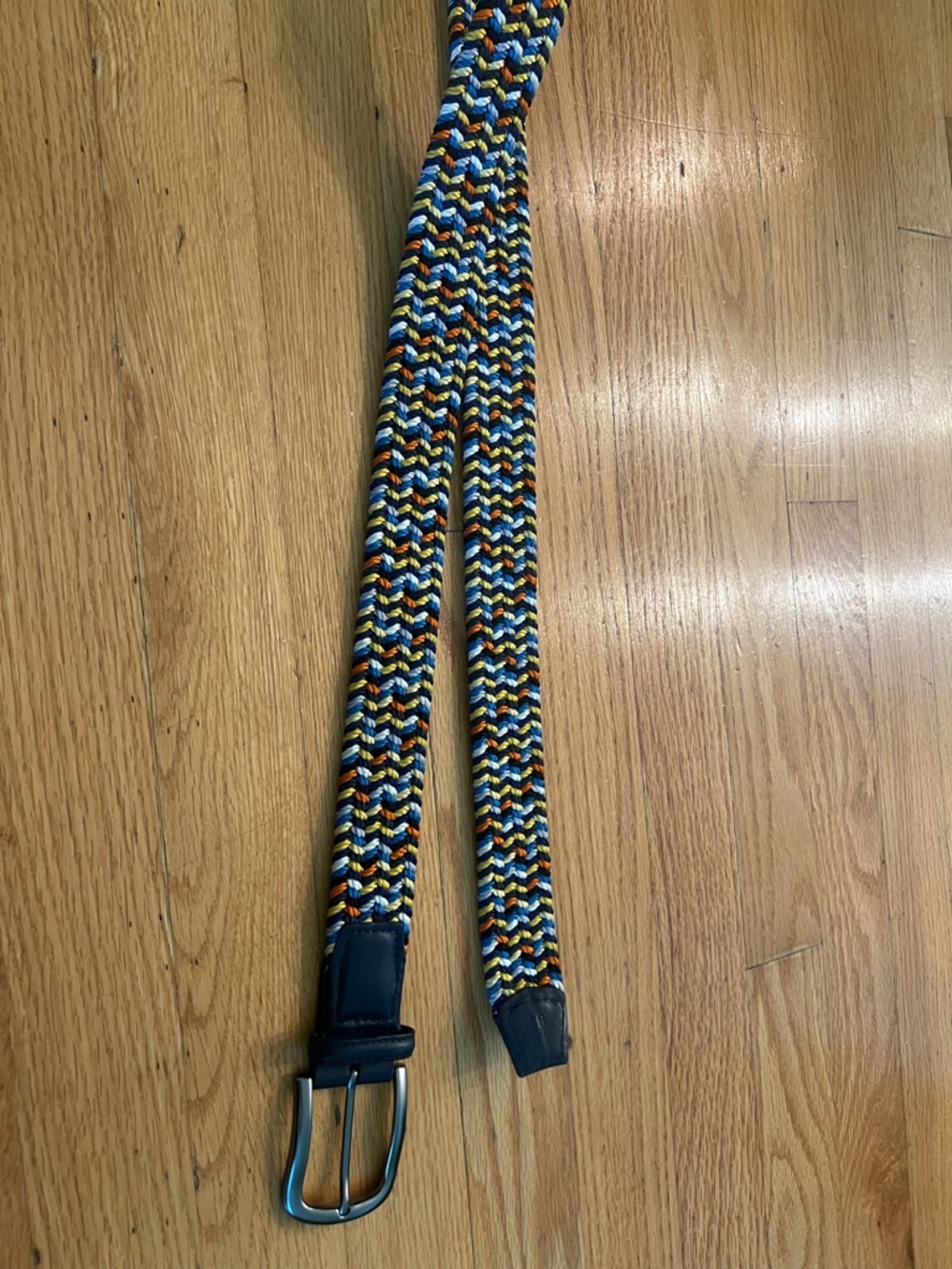 Torino made in USA Multicolor Braided Men’s Belt - with leather